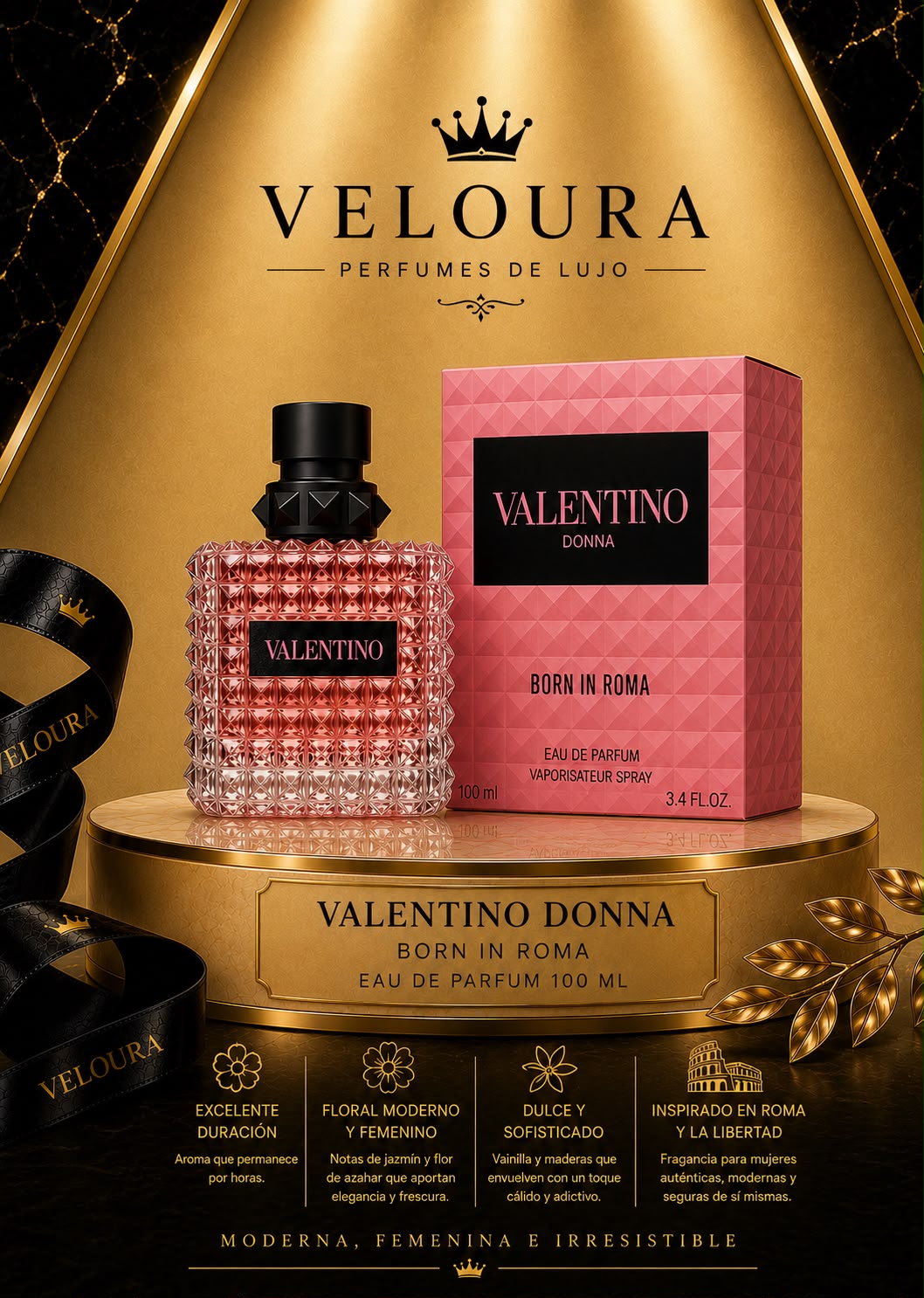 VALENTINO DONNA BORN IN ROMA | EAU DE PARFUM 100 ML 🌸